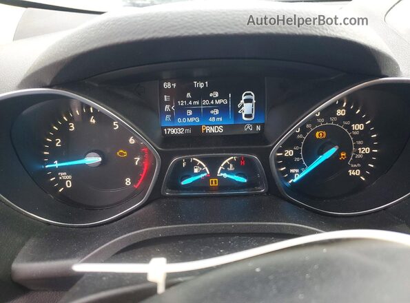 1FMCU9GD9KUA95776 2019 FORD ESCAPE Charcoal Vista del cuadro de instrumentos