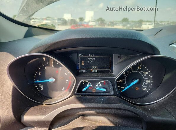 1FMCU9GD9KUB30526 2019 FORD ESCAPE Gray ხელსაწყოთა პანელის ხედი