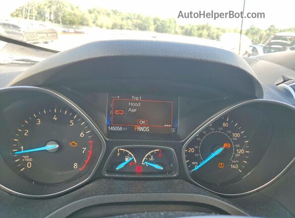 1FMCU9GDXHUB94924 2017 FORD ESCAPE White Instrument cluster view