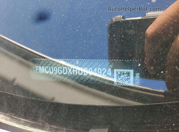 1FMCU9GDXHUB94924 2017 FORD ESCAPE White VIN sticker view