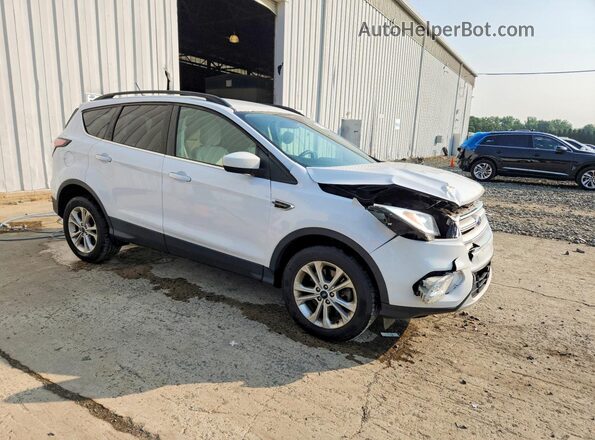 1FMCU9GDXJUA78175 2018 FORD ESCAPE Белый Передняя правая четверть