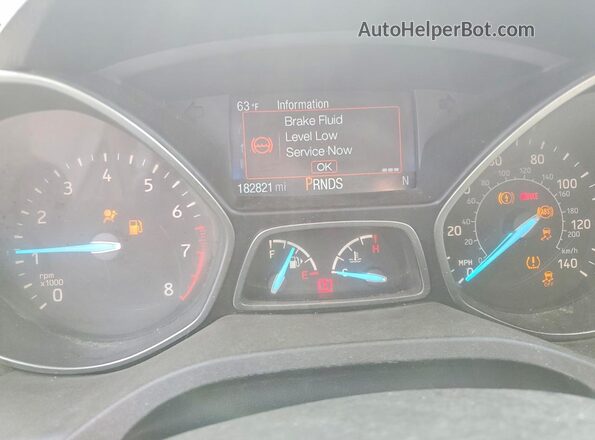 1FMCU9GDXJUB08713 2018 FORD ESCAPE Silver Vista del cuadro de instrumentos