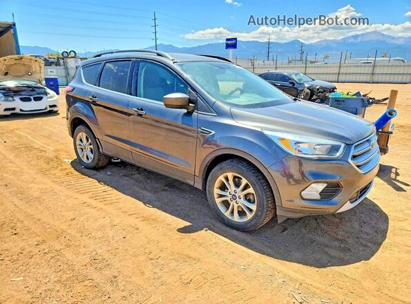 1FMCU9GDXJUB85727 2018 FORD ESCAPE Серый Передняя правая четверть