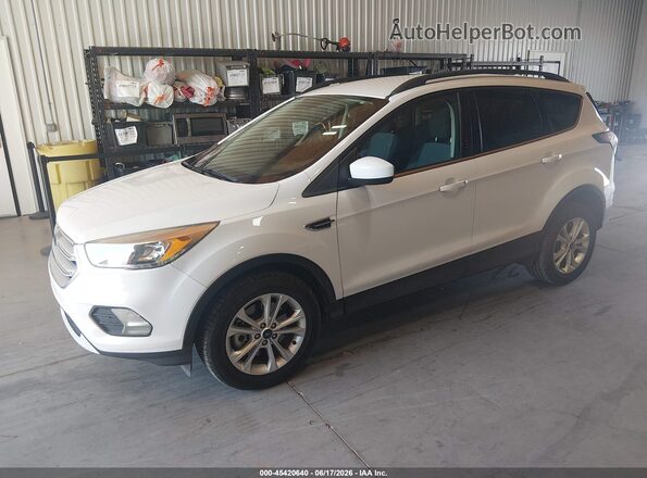 1FMCU9GDXJUD08748 2018 FORD ESCAPE White Vista tres cuartos delantera izquierda