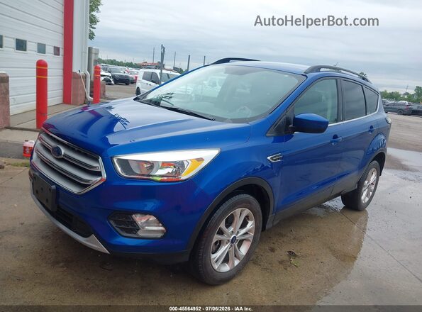 1FMCU9GDXJUD31060 2018 FORD ESCAPE Blue წინა მარცხენა ხედი სამი მეოთხედიდან