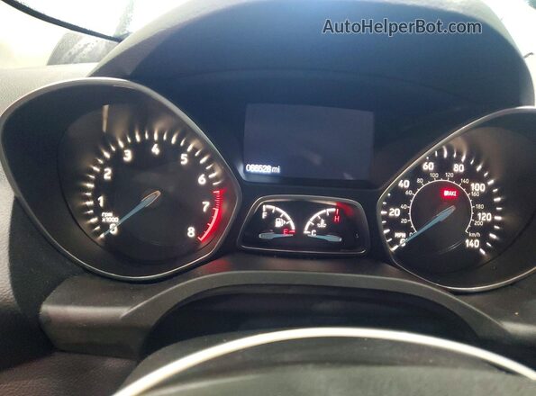 1FMCU9GDXKUC50867 2019 FORD ESCAPE Blue Widok zestawu wskaźników