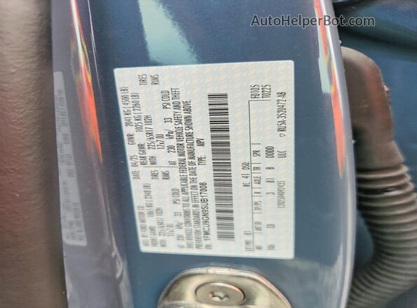 1FMCU9GN9SUB17008 2025 FORD ESCAPE Blue Вид наклейки з VIN-кодом