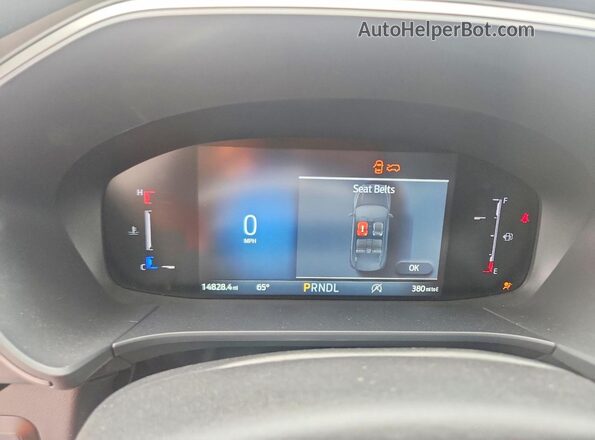1FMCU9GN9SUB17008 2025 FORD ESCAPE Blue Вид щитка приладів