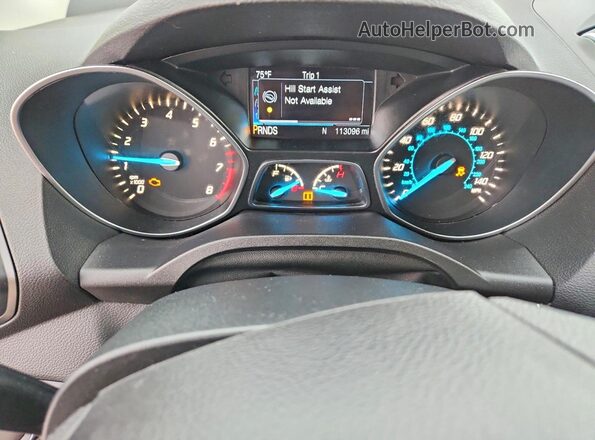 1FMCU9GX4GUB13618 2016 FORD ESCAPE White ხელსაწყოთა პანელის ხედი