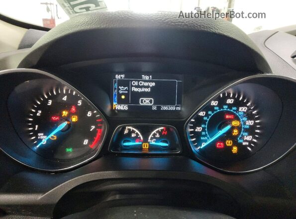 1FMCU9GX5GUA30487 2016 FORD ESCAPE Black Vista del cuadro de instrumentos