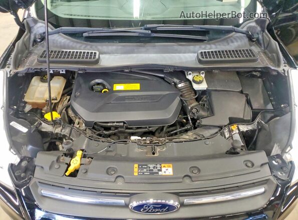 1FMCU9GX6GUA34208 2016 FORD ESCAPE Black ძრავის განყოფილების ხედი