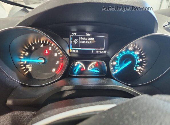 1FMCU9GX7GUA30412 2016 FORD ESCAPE White Вид щитка приладів