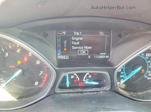 1FMCU9GX7GUC75937 2016 FORD ESCAPE Burgundy ხელსაწყოთა პანელის ხედი