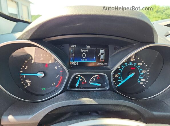 1FMCU9GX9GUC74403 2016 FORD ESCAPE Silver Սարքավորումների վահանակի տեսք