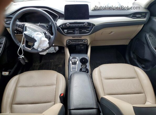1FMCU9H65MUB35676 2021 FORD ESCAPE Желто-коричневый Вид панели приборов