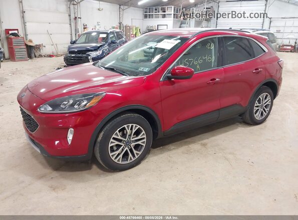 1FMCU9H67MUB07104 2021 FORD ESCAPE Red წინა მარცხენა ხედი სამი მეოთხედიდან