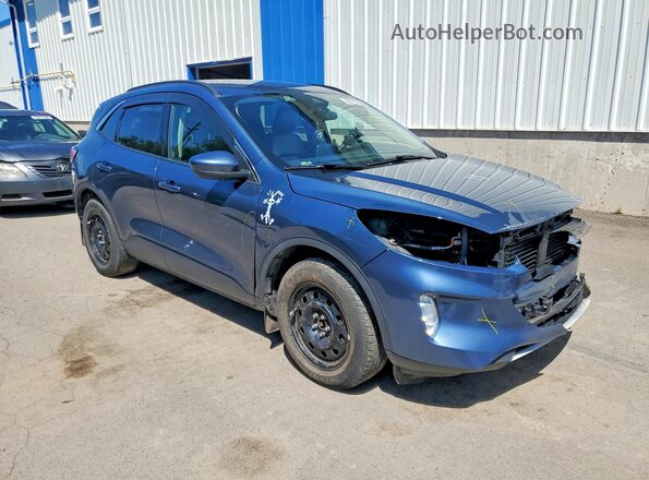 1FMCU9H91LUB46134 2020 FORD ESCAPE Blue Передня права чверть
