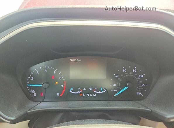 1FMCU9H92LUB95357 2020 FORD ESCAPE Красный Вид щитка приборов