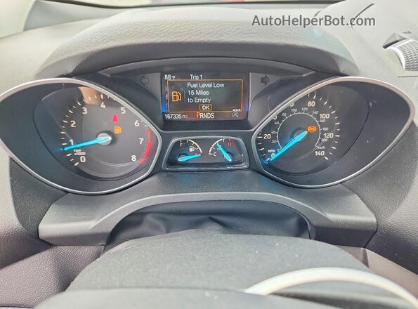 1FMCU9HD0JUB37068 2018 FORD ESCAPE Blue Vista del cuadro de instrumentos