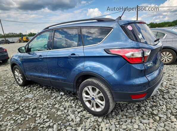 1FMCU9HD0JUB37068 2018 FORD ESCAPE Blue Trasero izquierdo