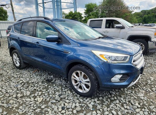 1FMCU9HD0JUB37068 2018 FORD ESCAPE Blue Delantero derecho