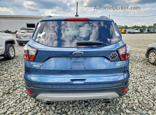 1FMCU9HD0JUB37068 2018 FORD ESCAPE Blue Vista trasera