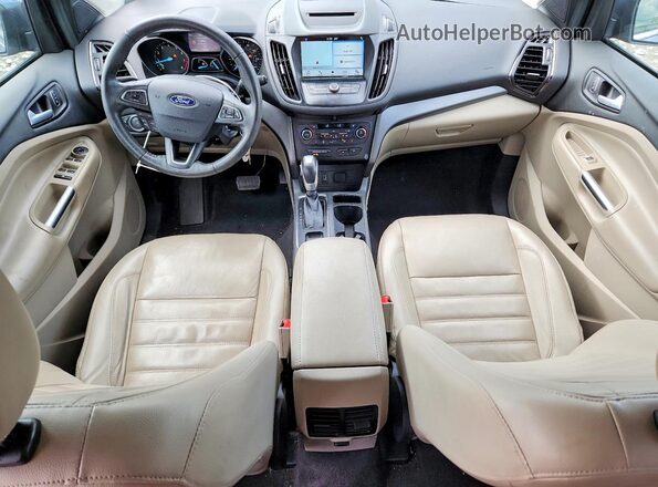 1FMCU9HD0JUB37068 2018 FORD ESCAPE Blue Vista del salpicadero