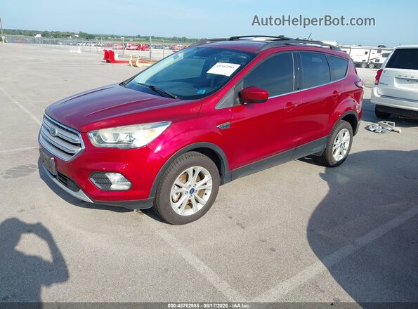 1FMCU9HD1JUB25351 2018 FORD ESCAPE Red Vista tres cuartos delantera izquierda