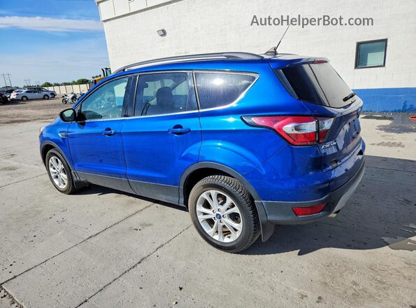 1FMCU9HD1JUD15439 2018 FORD ESCAPE Blue Rear left