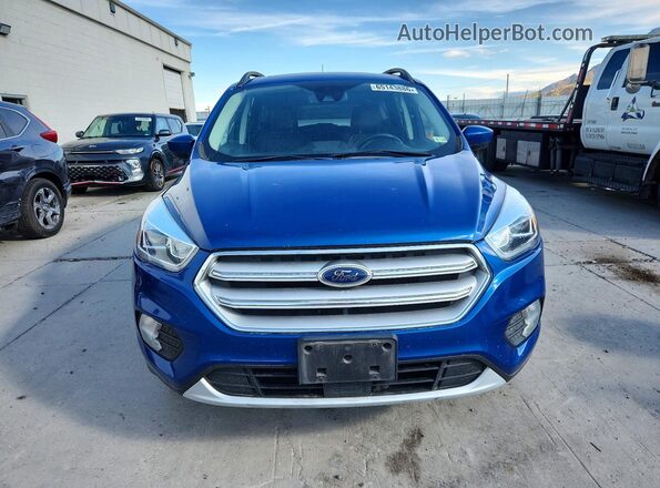 1FMCU9HD1JUD15439 2018 FORD ESCAPE Blue Front view