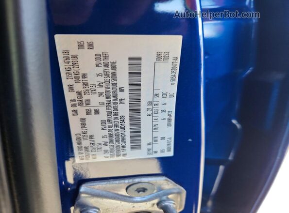 1FMCU9HD1JUD15439 2018 FORD ESCAPE Blue Engine compartment view