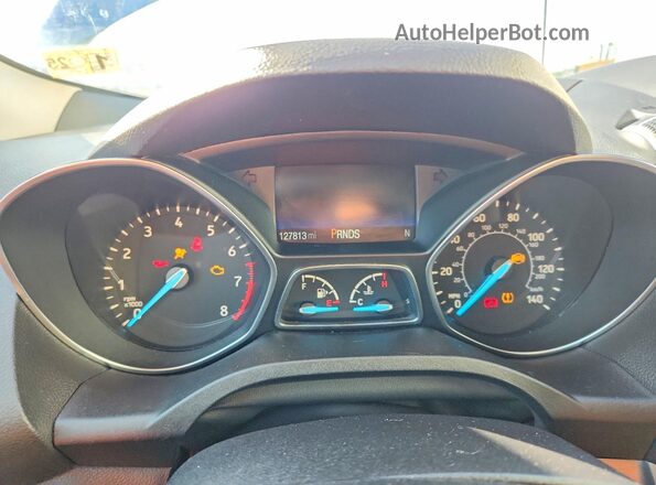 1FMCU9HD1JUD15439 2018 FORD ESCAPE Blue Instrument cluster view