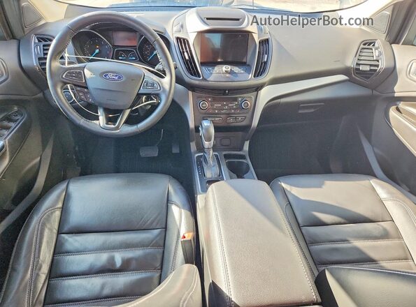1FMCU9HD1JUD15439 2018 FORD ESCAPE Blue Dashboard view