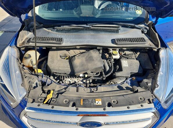 1FMCU9HD1JUD15439 2018 FORD ESCAPE Blue Rear interior view
