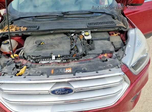 1FMCU9HD1JUD43919 2018 FORD ESCAPE Красный Вид подкапотного пространства