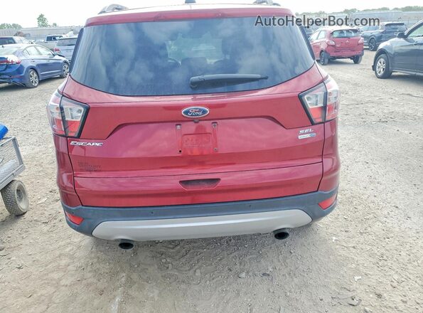1FMCU9HD1JUD43919 2018 FORD ESCAPE Красный Вид сзади