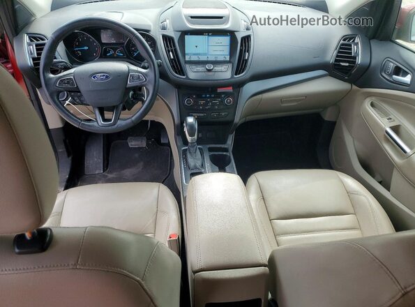 1FMCU9HD1JUD43919 2018 FORD ESCAPE Красный Вид панели приборов