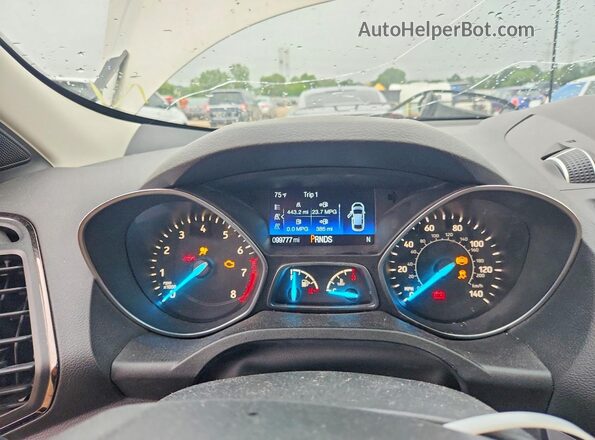 1FMCU9HD2JUA55262 2018 FORD ESCAPE Tan Instrument cluster view