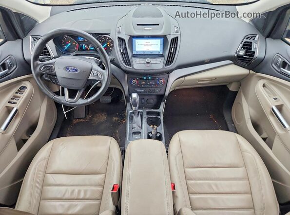 1FMCU9HD2JUA55262 2018 FORD ESCAPE Tan Dashboard view