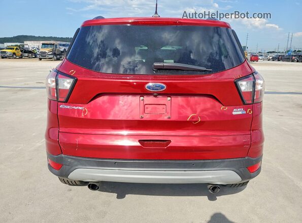 1FMCU9HD3JUA54606 2018 FORD ESCAPE Maroon უკანა ხედი