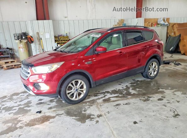 1FMCU9HD3JUA82017 2018 FORD ESCAPE Red Rear left