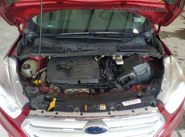 1FMCU9HD3JUA82017 2018 FORD ESCAPE Red VIN sticker view