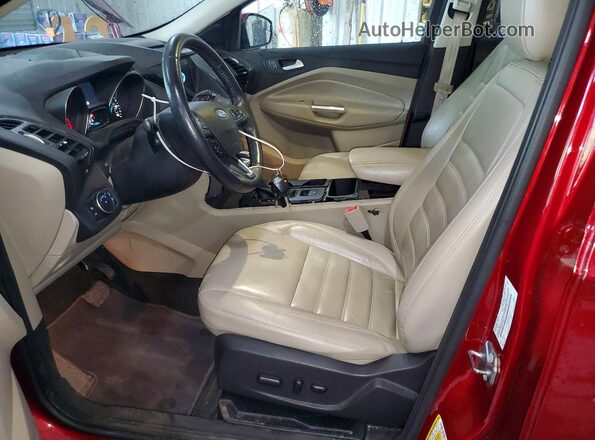 1FMCU9HD3JUA82017 2018 FORD ESCAPE Red Dashboard view