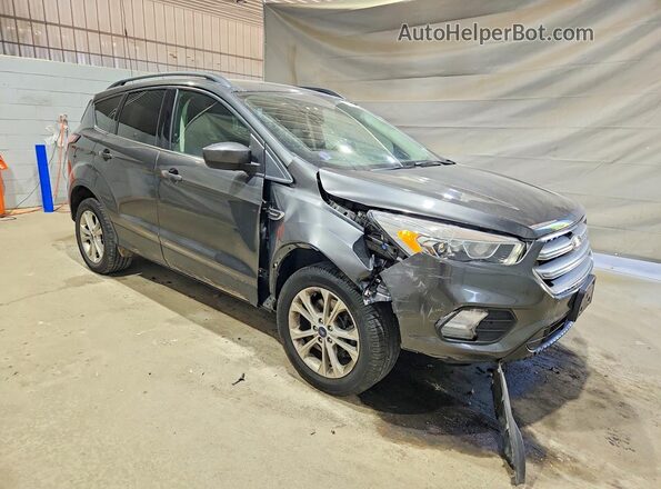 1FMCU9HD3JUB50056 2018 FORD ESCAPE Gray Delantero derecho