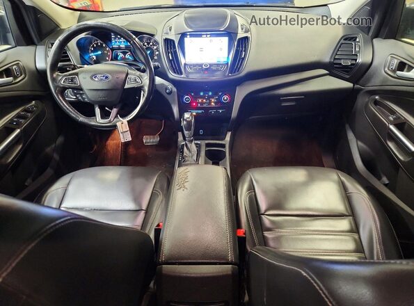 1FMCU9HD3KUA48693 2019 FORD ESCAPE Gray წინა პანელის ხედი