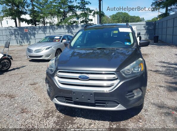 1FMCU9HD4JUB93742 2018 FORD ESCAPE Gray Instrument cluster view