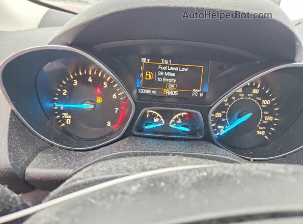 1FMCU9HD4JUC43684 2018 FORD ESCAPE Black Սարքավորումների վահանակի տեսք