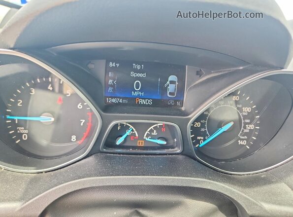 1FMCU9HD4JUC98149 2018 FORD ESCAPE Charcoal ხელსაწყოთა პანელის ხედი
