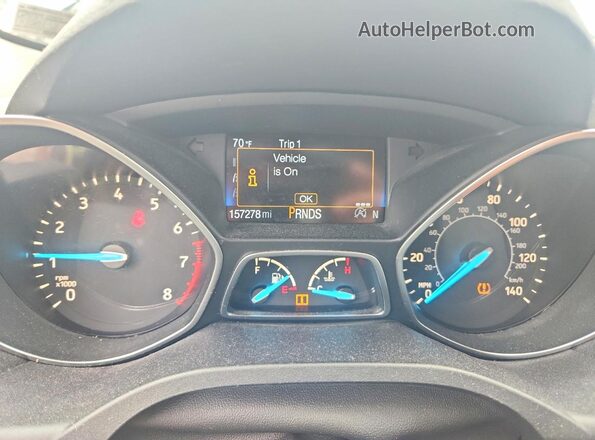 1FMCU9HD4JUD01681 2018 FORD ESCAPE Silver Vista del cuadro de instrumentos