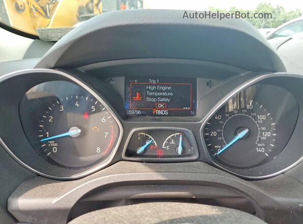 1FMCU9HD4JUD40769 2018 FORD ESCAPE Black ხელსაწყოთა პანელის ხედი
